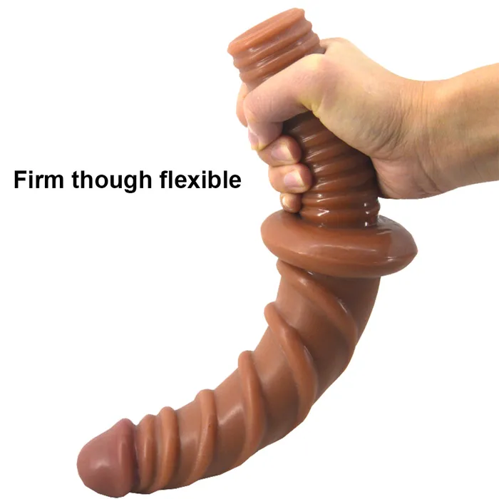Anal | FAAK FAAK 11” Thrusting Handle Anal Plug 29cm Veined Dildo Huge Fat Adult Sex Toy