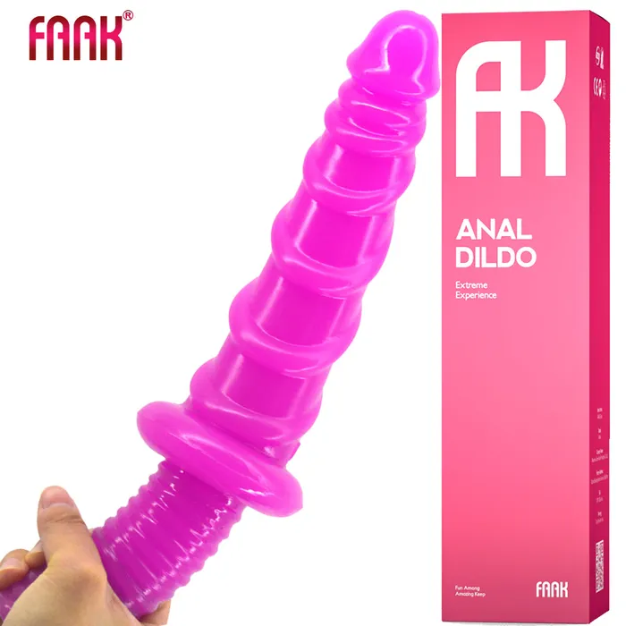 Anal | FAAK FAAK 11” Thrusting Handle Anal Plug 29cm Veined Dildo Huge Fat Adult Sex Toy