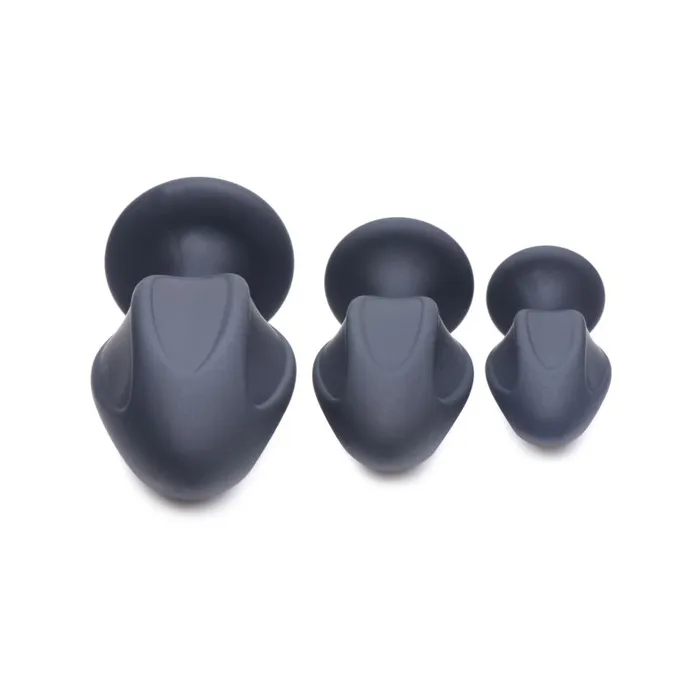 Anal | Master Series Triple Juicers Silicone Anal Plug Set Black