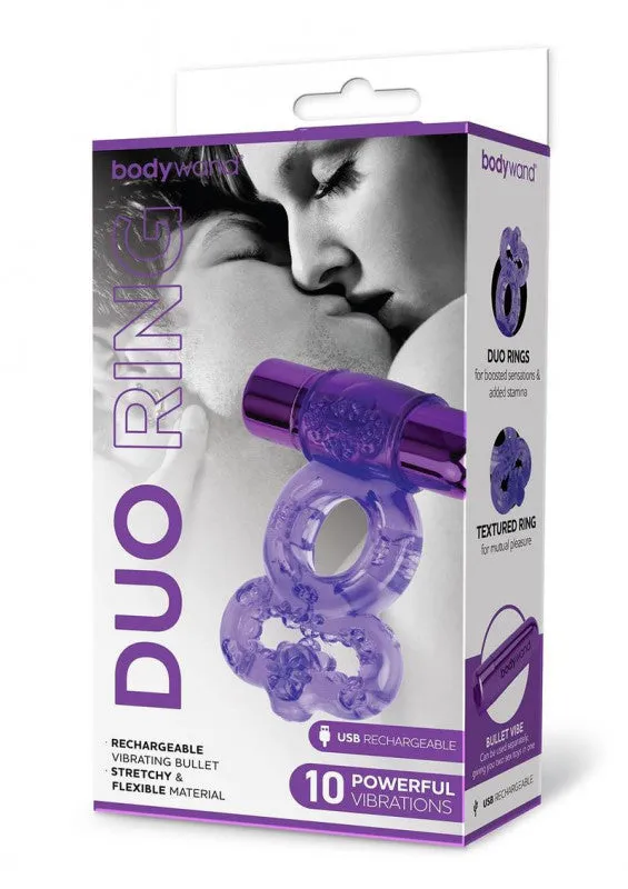 Bodywand Rechargeable Duo Ring Purple Bodywand Vibrators
