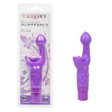 CalExotics Rechargeable Butterfly Kiss Purple Vibrators