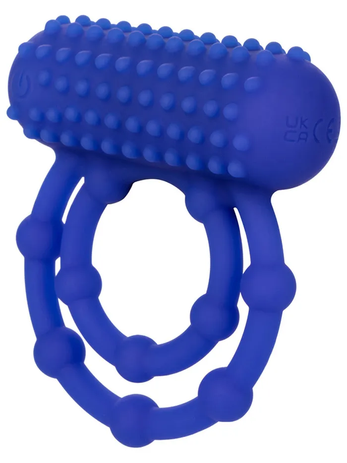CalExotics SILICONE RECHARGEABLE 10 BEAD MAXIMUS RING Male Sex Toys