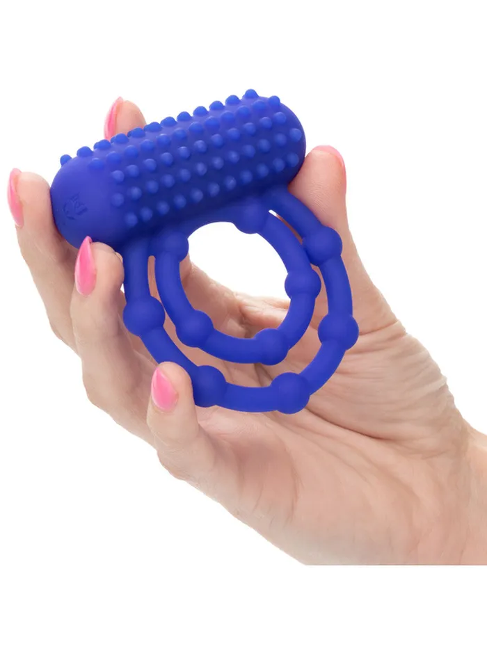 CalExotics SILICONE RECHARGEABLE 10 BEAD MAXIMUS RING | Male Sex Toys CalExotics SILICONE RECHARGEABLE 10 BEAD MAXIMUS RING | Male Sex Toys