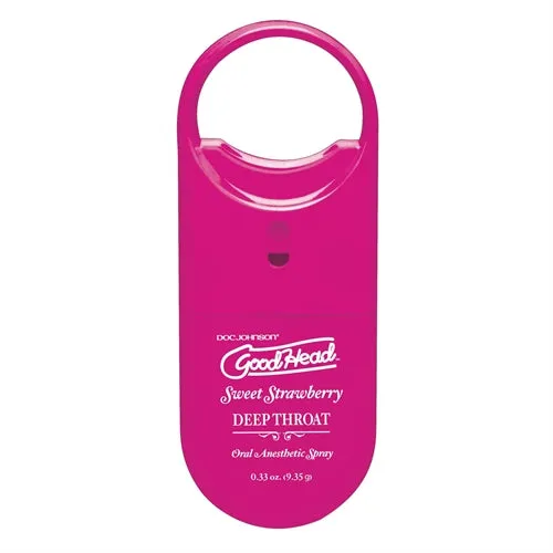Doc Johnson Goodhead to Go Deep Throat Spray Sweet Strawberry Vibrators