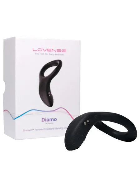 Lovense Male Sex Toys | Diamo by Lovense -Penis Ring Black Rechargeable