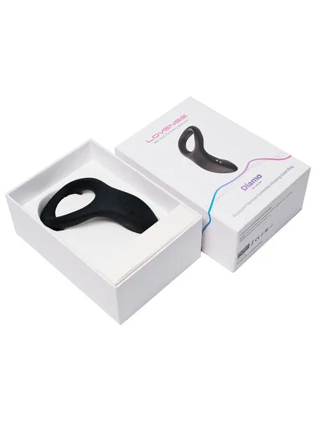 Lovense Male Sex Toys | Diamo by Lovense -Penis Ring Black Rechargeable