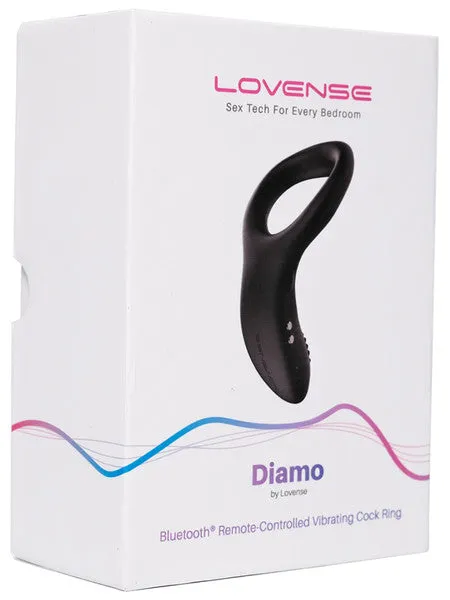 Lovense Male Sex Toys | Diamo by Lovense -Penis Ring Black Rechargeable