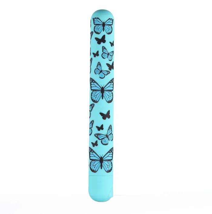 Maia Toys Monarch XLong Butterfly Print Bullet Blue Vibrators