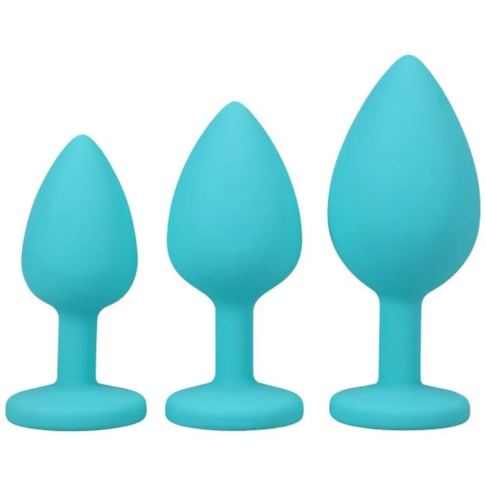 Silicone Anal Trainer Set 3 Pc Teal APlay Anal