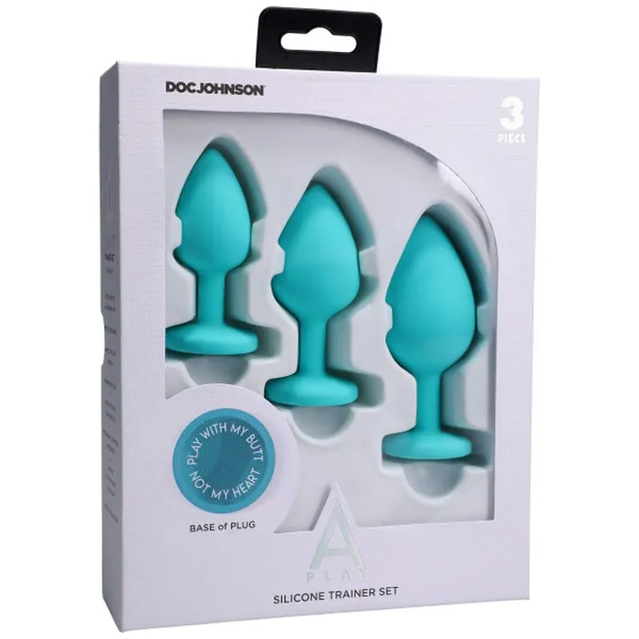 Silicone Anal Trainer Set 3 Pc Teal | A-Play Anal