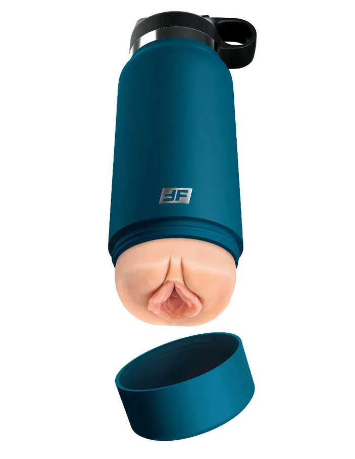 Vibrators Pipedream Fuck Flask Private Pleaser Blue Bottle Light