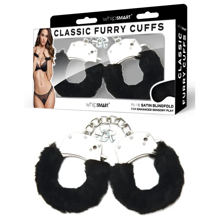Whipsmart Anal | WhipSmart Classic Furry Cuffs - Black