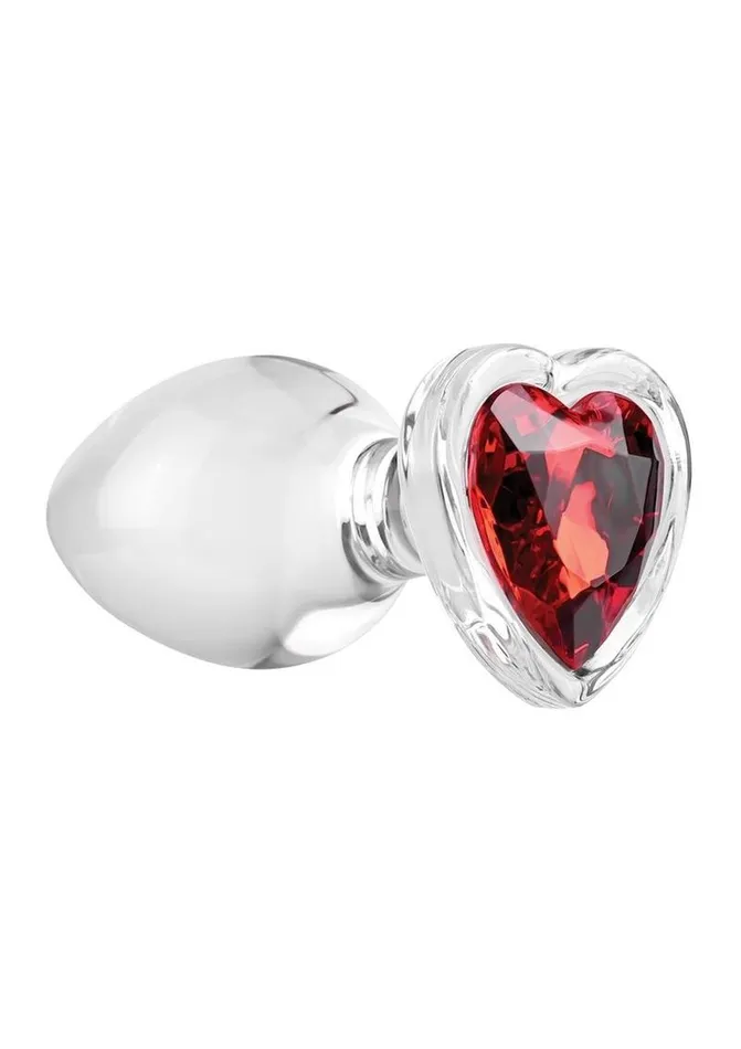 Anal | Adam and Eve Red Heart Gem Glass Anal Plug - Adam and Eve Anal | Adam and Eve Red Heart Gem Glass Anal Plug - Adam and Eve