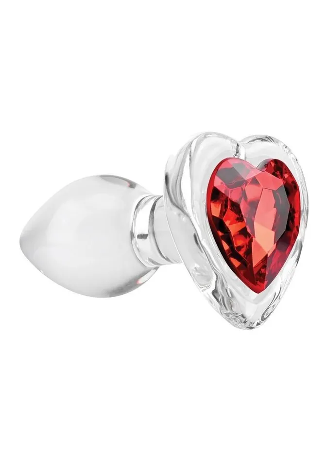 Anal | Adam and Eve Red Heart Gem Glass Anal Plug - Adam and Eve Anal | Adam and Eve Red Heart Gem Glass Anal Plug - Adam and Eve