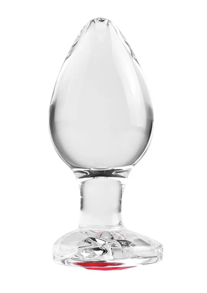 Anal | Adam and Eve Red Heart Gem Glass Anal Plug - Adam and Eve Anal | Adam and Eve Red Heart Gem Glass Anal Plug - Adam and Eve