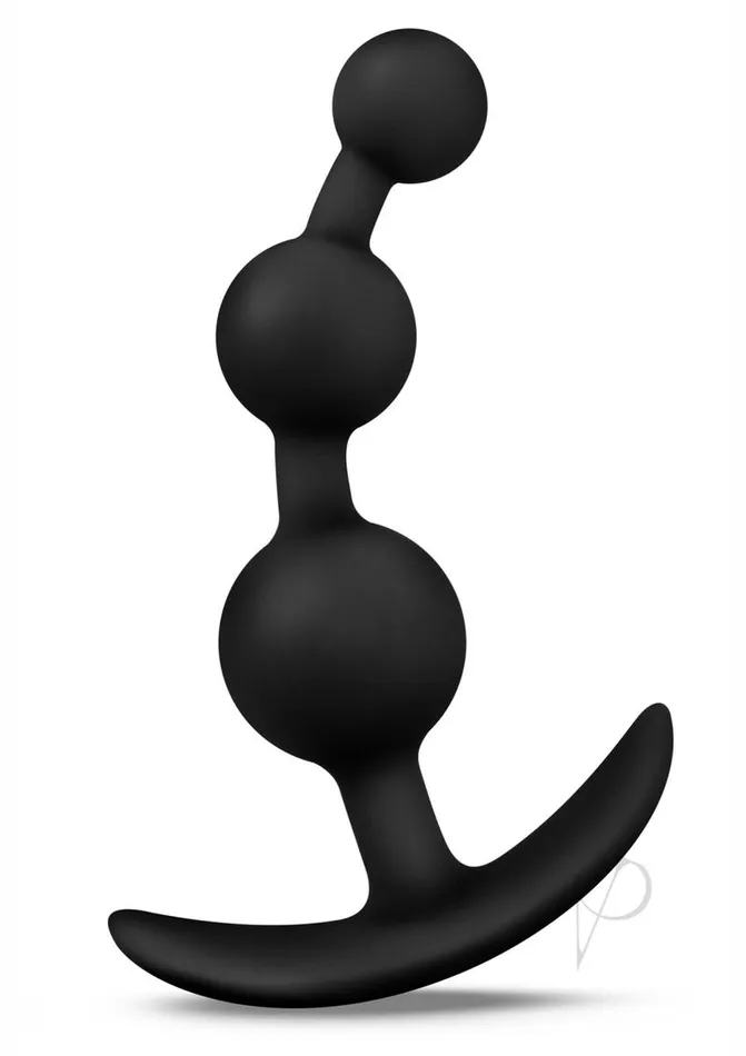 Anal | Anal Adv Platinum Small Anal Beads Black - Blush Novelties