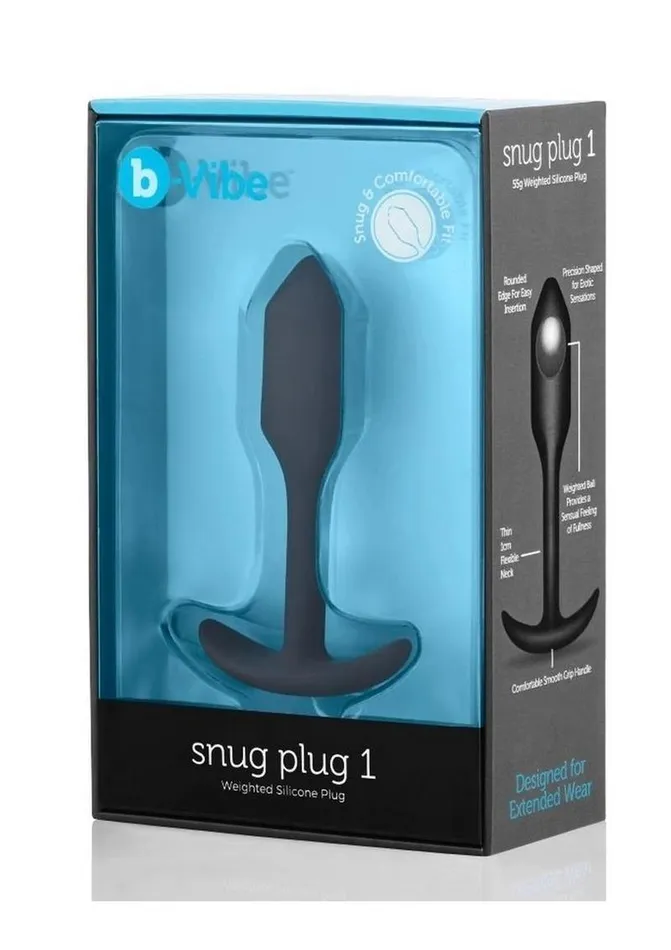Anal | b-Vibe B-Vibe Snug Plug 1 Silicone Weighted Butt Plug