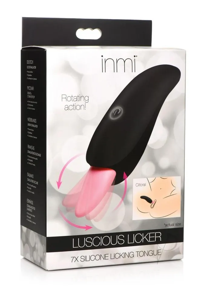 Inmi Female Sex Toys | Inmi Luscious Licker 7x Rechargeable Silicone Licking Tongue Clitoral Stimulator