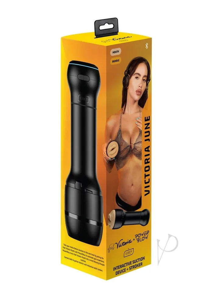 Kiiroo Powerblow and Feel Victoria June Stroker Kit - Mouth | Male Sex Toys