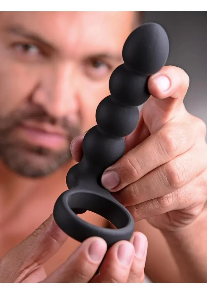 Male Sex Toys | Frisky Double Fun Cock Ring with Double Penetration Vibrator - Frisky