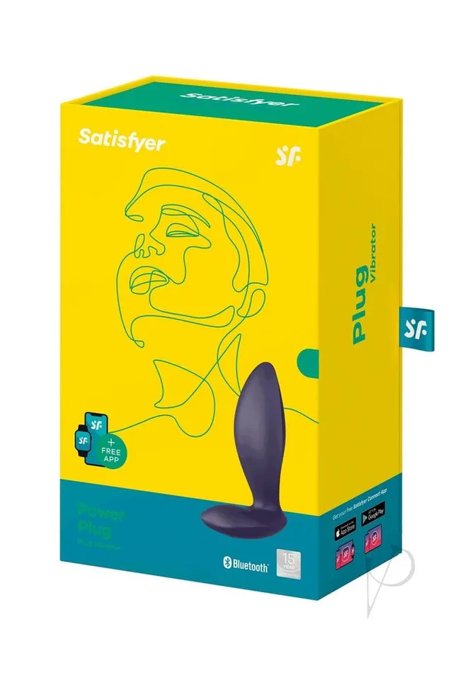 Satisfyer Power Plug Rechargeable Silicone Connect App Anal Plug | Satisfyer Anal
