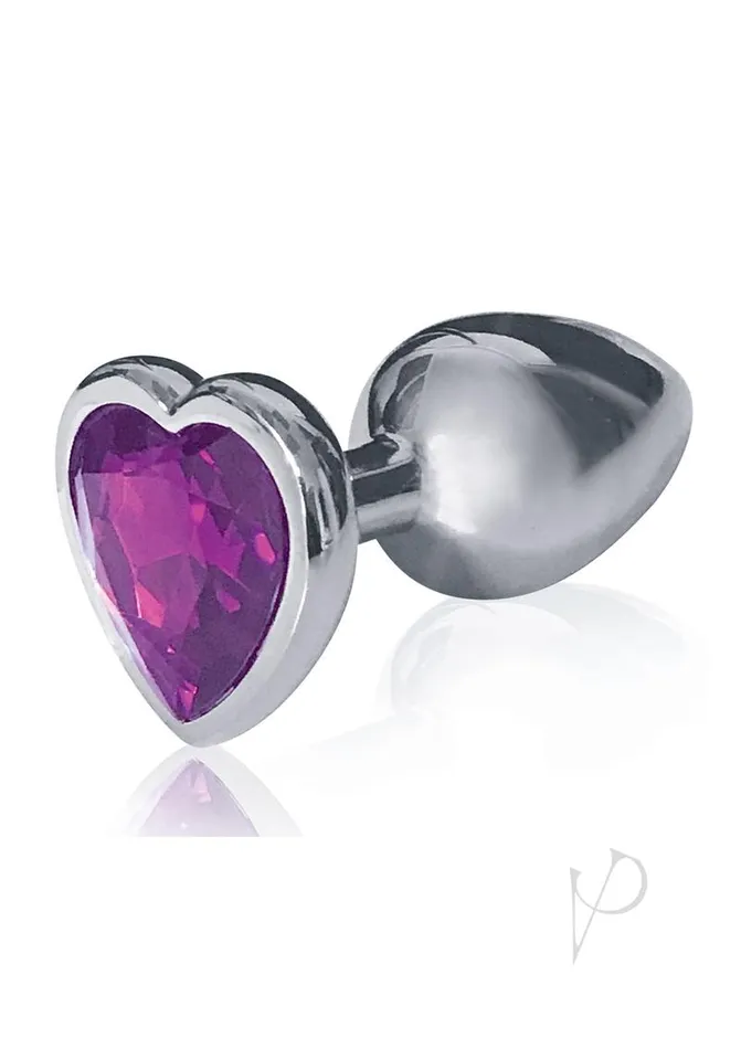 THE 9`S Anal | The 9's - The Silver Starter Bejeweled Heart Stainless Steel Plug