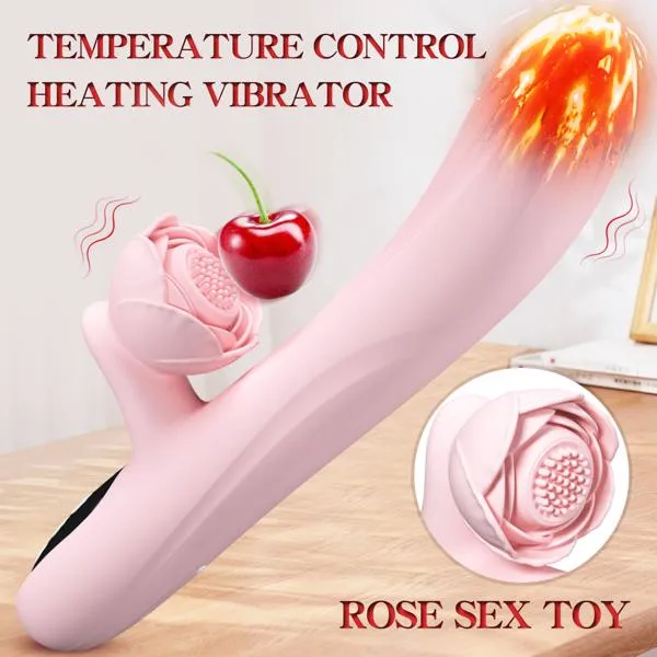 Female Sex Toys | Aimitoy Rabbit Vibrators 4 in 1 Thrusting Vibrator with 7 Licking Thrusting