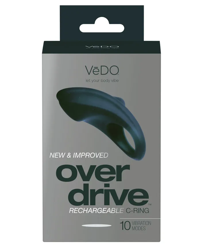 VeDO Overdrive Rechargeable C Ring Just Black VeDO Anal